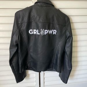 NWOT ONLY Asymmetrical Vegan Leather Biker Jacket